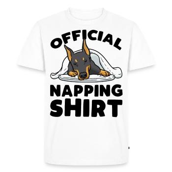 Doberman Dog Sleep shirt Pajamas Doberman - Men's Premium Organic T-Shirt - white - Front - Nico (187cm)