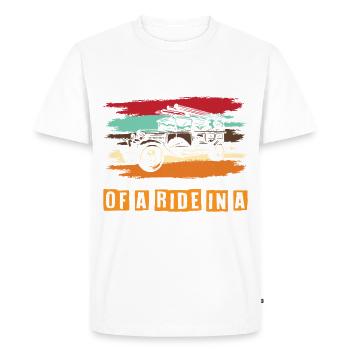Cadeau de pompier pompier sauveteur d’incendie - T-shirt Premium bio Homme - blanc - Devant - Nico (187cm)