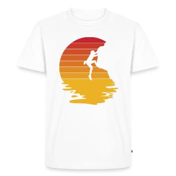 Boulder Escalade Alpinisme Escalade Cadeau d’Escalade - T-shirt Premium bio Homme - blanc - Devant - Nico (187cm)