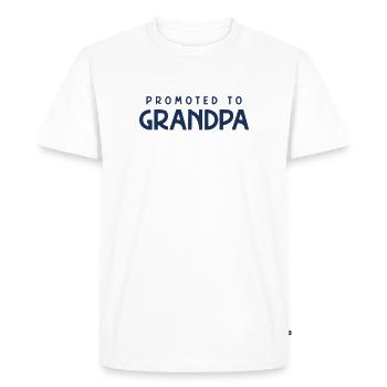 Promu grand-père Opi Grand-père - T-shirt Premium bio Homme - blanc - Devant - Nico (187cm)
