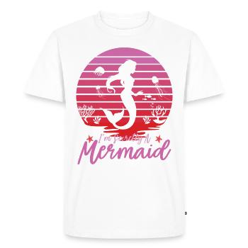 Mermaid Mermaid Mermaid Gift - Men's Premium Organic T-Shirt - white - Front - Nico (187cm)