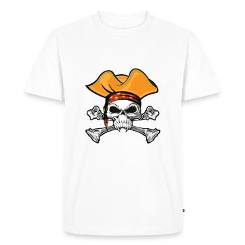 Pirate Pirate Pirate Bateau Pirate Cadeau - T-shirt Premium bio Homme - blanc - Devant - Nico (187cm)