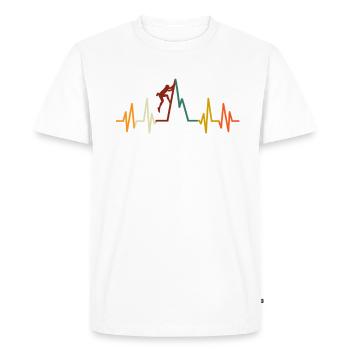 Boulder Escalade Alpinisme Escalade Cadeau d’Escalade - T-shirt Premium bio Homme - blanc - Devant - Nico (187cm)