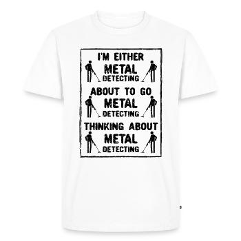Sondes de détecteur de métaux - T-shirt Premium bio Homme - blanc - Devant - Nico (187cm)