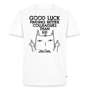 Job change New job Farewell Farewell gift - Men's Premium Organic T-Shirt - white - Front - Nico (187cm)