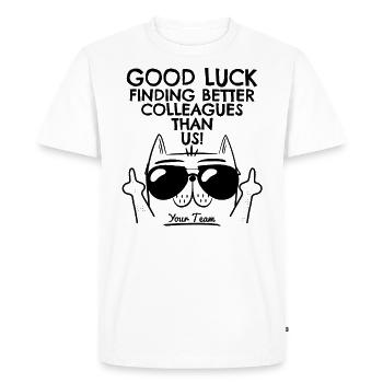 Job change New job Farewell Farewell gift - Men's Premium Organic T-Shirt - white - Front - Nico (187cm)