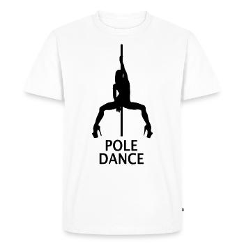Pole Dance Pole Dancer Pole Dancing Dancer - T-shirt Premium bio Homme - blanc - Devant - Nico (187cm)