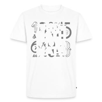 Mathematics Math Mathematician Math Teacher Gift - Men's Premium Organic T-Shirt - white - Front - Nico (187cm)