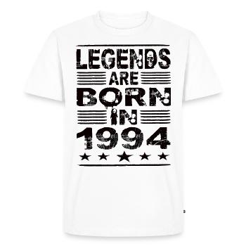Legends are born in 1994 - Men's Premium Organic T-Shirt - white - Front - Nico (187cm)