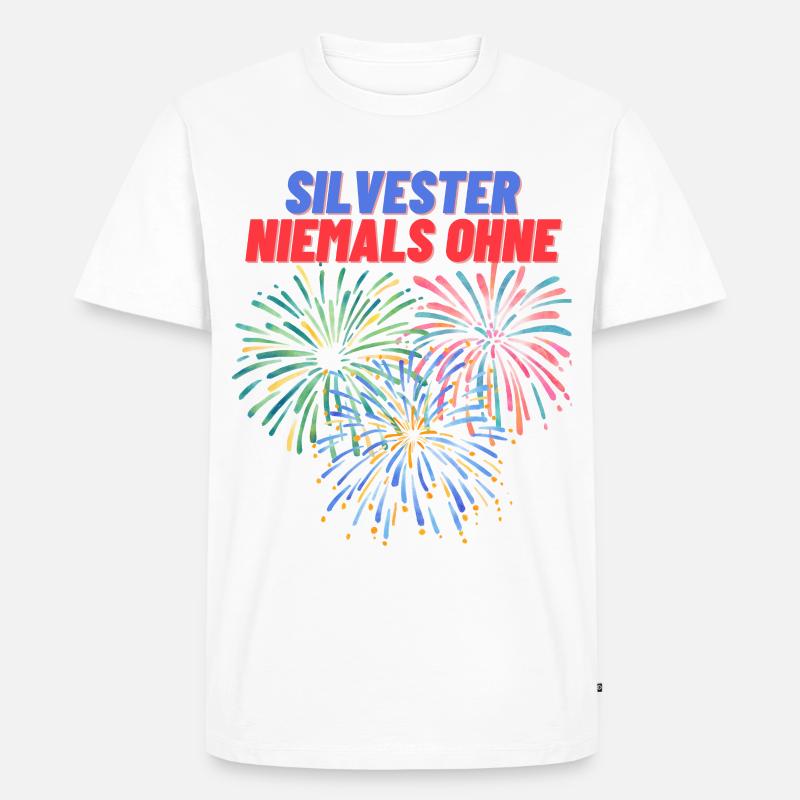 Feuerwerksverbot - Männer Premium Bio T-Shirt - Weiß