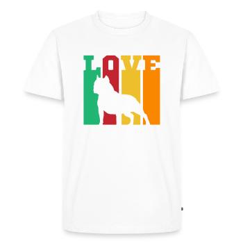 American Bully Pitbull Bulldog Gift - Men's Premium Organic T-Shirt - white - Front - Nico (187cm)