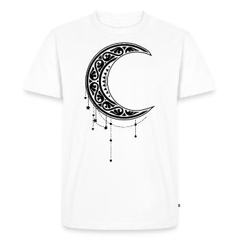 Occult Satan Moon Gothic - Moon Witch - Men's Premium Organic T-Shirt - white - Front - Nico (187cm)