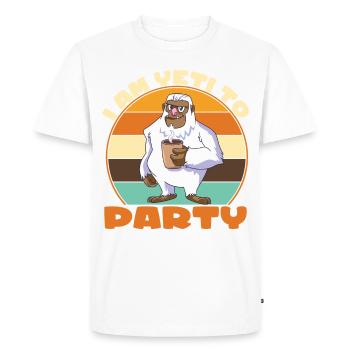 Bigfoot Sasquatch Yeti - T-shirt Premium bio Homme - blanc - Devant - Nico (187cm)
