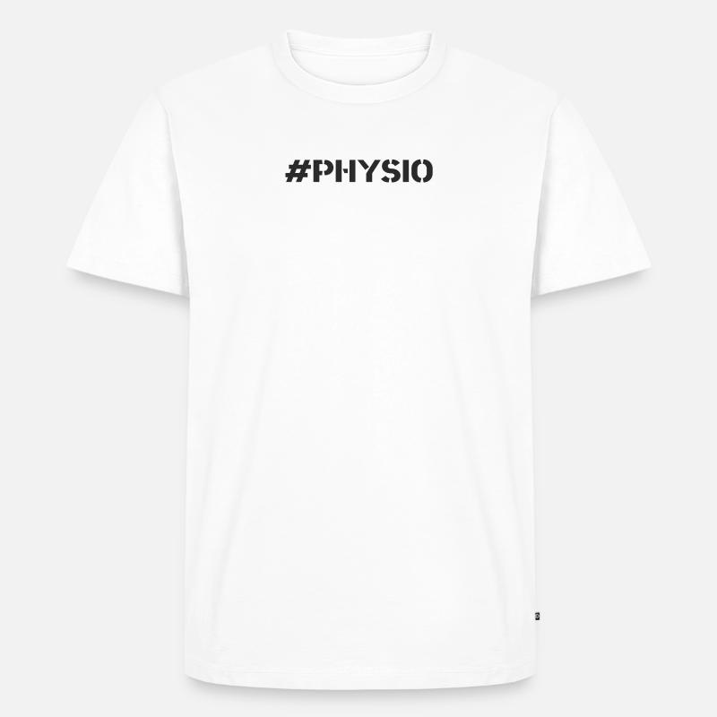 Rehasport - #Physio - Männer Premium Bio T-Shirt - Weiß