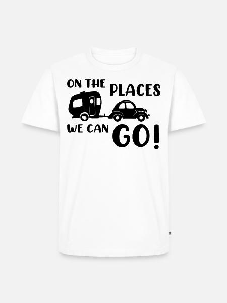 Caravan Camper Camping - Men's Premium Organic T-Shirt - white