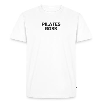 Pilates - Patron de Pilates - T-shirt Premium bio Homme - blanc - Devant - Nico (187cm)