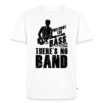 Musicien Musique Guitariste Musique Bassiste Bassiste - T-shirt Premium bio Homme - blanc - Devant - Nico (187cm)