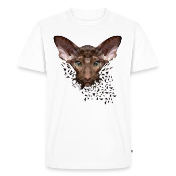 Chat oriental à poil court OKH Stubentiger - T-shirt Premium bio Homme - blanc - Devant - Nico (187cm)