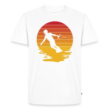 Ski nautique Ski nautique Wakeboard Cadeau - T-shirt Premium bio Homme - blanc - Devant - Nico (187cm)