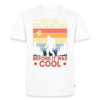 Bigfoot Sasquatch Yeti - T-shirt Premium bio Homme - blanc - Devant - Nico (187cm)