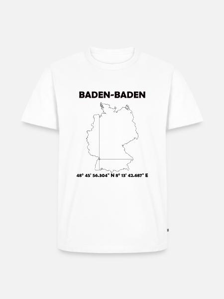 Baden-Baden City - Men's Premium Organic T-Shirt - white