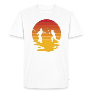 Eskrima Kali Arnis Escrima Sticks Martial Arts - Men's Premium Organic T-Shirt - white - Front - Nico (187cm)