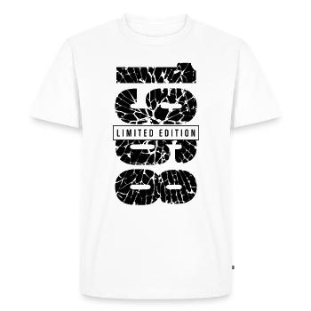 1968 Édition limitée Année de naissance 1968 Décoration Grunge - T-shirt Premium bio Homme - blanc - Devant - Nico (187cm)