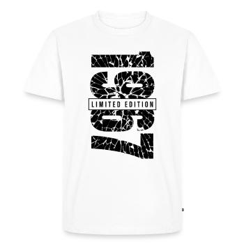 1967 Édition limitée Année de naissance 1967 Décoration Grunge - T-shirt Premium bio Homme - blanc - Devant - Nico (187cm)