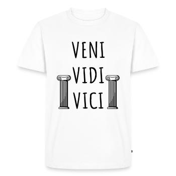 Veni Vidi Vici, Empire romain - T-shirt Premium bio Homme - blanc - Devant - Nico (187cm)