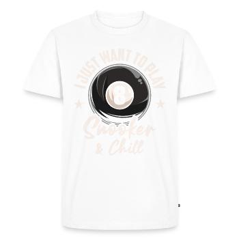 Billard Piscine Billard Billard Boule Billard Billard Cuisine 8Ball - T-shirt Premium bio Homme - blanc - Devant - Nico (187cm)