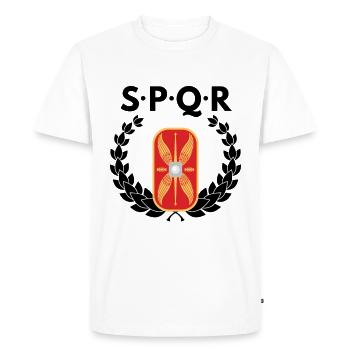 Empire romain - T-shirt Premium bio Homme - blanc - Devant - Nico (187cm)