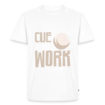 Billard Piscine Billard Billard Boule Billard Billard Cuisine 8Ball - T-shirt Premium bio Homme - blanc - Devant - Nico (187cm)