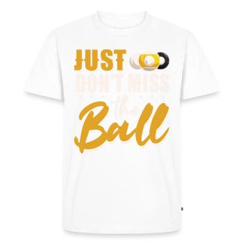 Billard Piscine Billard Billard Boule Billard Billard Cuisine 8Ball - T-shirt Premium bio Homme - blanc - Devant - Nico (187cm)