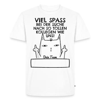 Abschiedsgeschenk Abschied Kollege Jobwechsel - Männer Premium Bio T-Shirt - Weiß - Vorne - Nico (187cm)