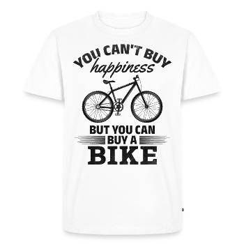 Vous ne pouvez pas acheter le bonheur, mais vous pouvez - T-shirt Premium bio Homme - blanc - Devant - Nico (187cm)