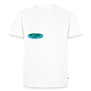 Show me the curvature of the earth - Men's Premium Organic T-Shirt - white - Front - Nico (187cm)