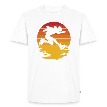 Inline Skater Inline Skating Inliner Rollerblades - Men's Premium Organic T-Shirt - white - Front - Nico (187cm)