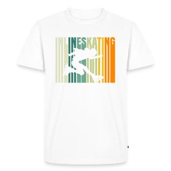 Inline Skater Inline Skating Inliner Rollerblades - Men's Premium Organic T-Shirt - white - Front - Nico (187cm)