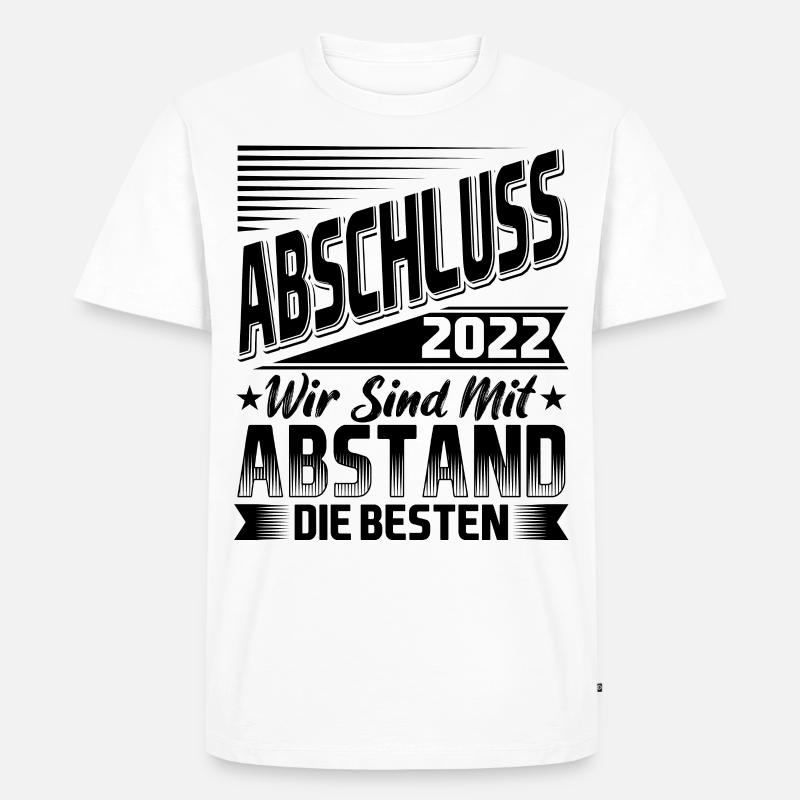 Schulabschluss Abschluss 2022 - Männer Premium Bio T-Shirt - Weiß