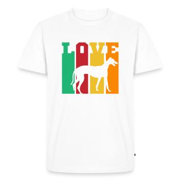 Greyhound Greyhound Cadeau - T-shirt Premium bio Homme - blanc - Devant - Nico (187cm)