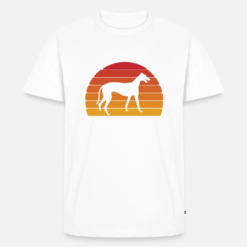 Greyhound Windhund Geschenk - Männer Premium Bio T-Shirt - Weiß