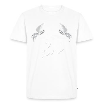 C’est Flat Bro Flat Earth Meme - T-shirt Premium bio Homme - blanc - Devant - Nico (187cm)