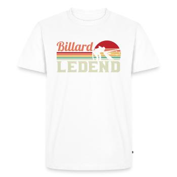 Billard Piscine Billard Billard Boule Billard Billard Cuisine 8Ball - T-shirt Premium bio Homme - blanc - Devant - Nico (187cm)