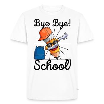 Diplôme d’études primaires Certificat de fin d’études - T-shirt Premium bio Homme - blanc - Devant - Nico (187cm)