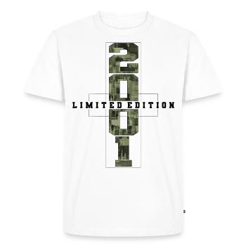 Camouflage 2001 Geboren Geburtsjahr 2001 Männer - Männer Premium Bio T-Shirt - Weiß - Vorne - Nico (187cm)