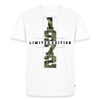 Camouflage 1972 Né Année de naissance 1972 Hommes - T-shirt Premium bio Homme - blanc - Devant - Nico (187cm)