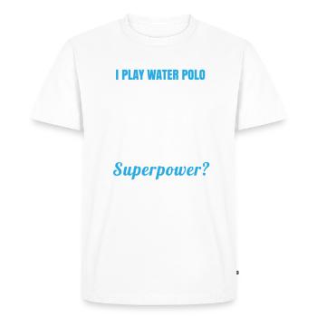 Water Polo Water Polo Player Water Polo Gift - Men's Premium Organic T-Shirt - white - Front - Nico (187cm)