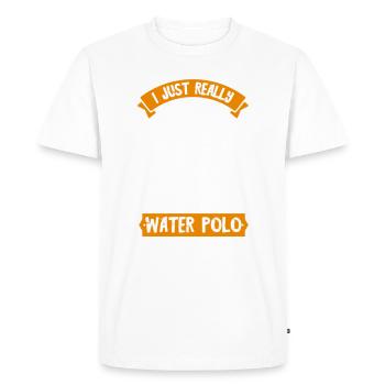 Water Polo Water Polo Player Water Polo Gift - Men's Premium Organic T-Shirt - white - Front - Nico (187cm)