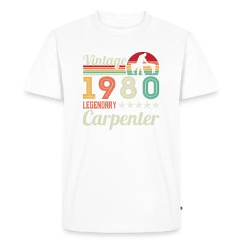 Carpenter Carpenter Woodworking Carpenter - Men's Premium Organic T-Shirt - white - Front - Nico (187cm)