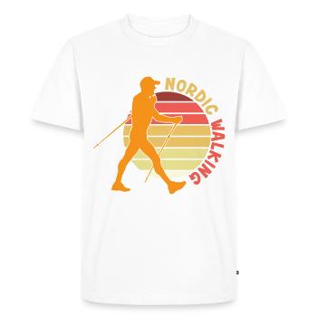 Nordic Walking Nordic Walker Walking Poles - Men's Premium Organic T-Shirt - white - Front - Nico (187cm)